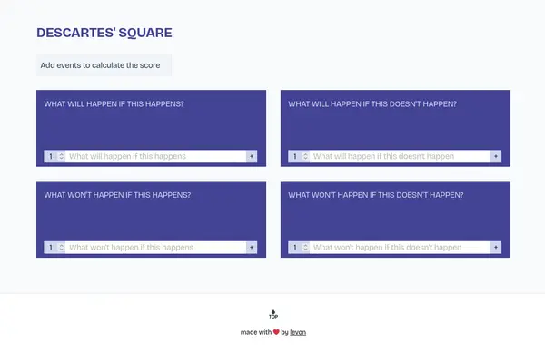 Screenshot of Descartes' Square